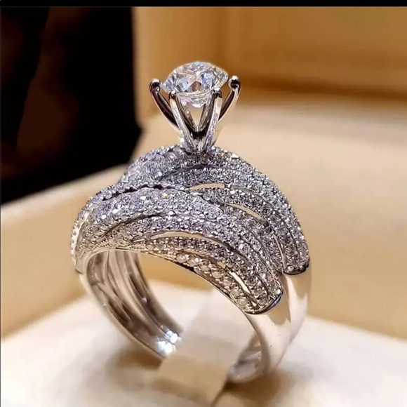 Wedding ring set size 6